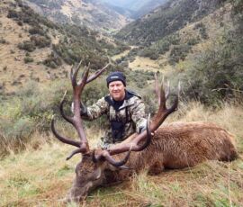 Jason and trophy red stag