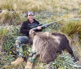 Neil with his full maned trophy bull